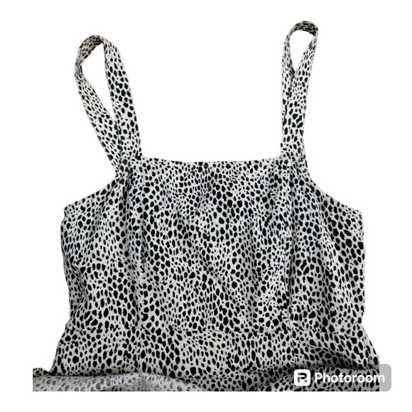 đź’•American eagle cotton and linen blend leopard print dress - Picture 5 of 6